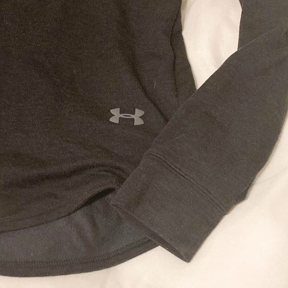 Under Armour Open Back Hoodie Hooded Sweatshirt Women's Medium M Grey Loose EUC - Picture 3 of 4